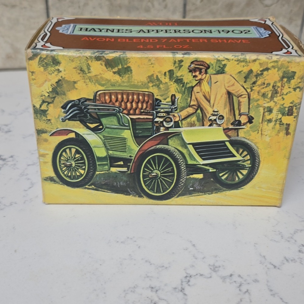 Vintage AVON HAYNES-APPERSON 1902 AVON BLEND 7 AFTER SHAVE - New